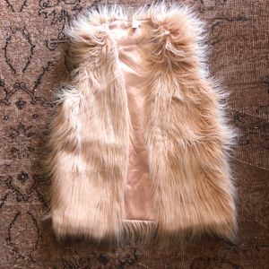 Blush Colored Fur Vest